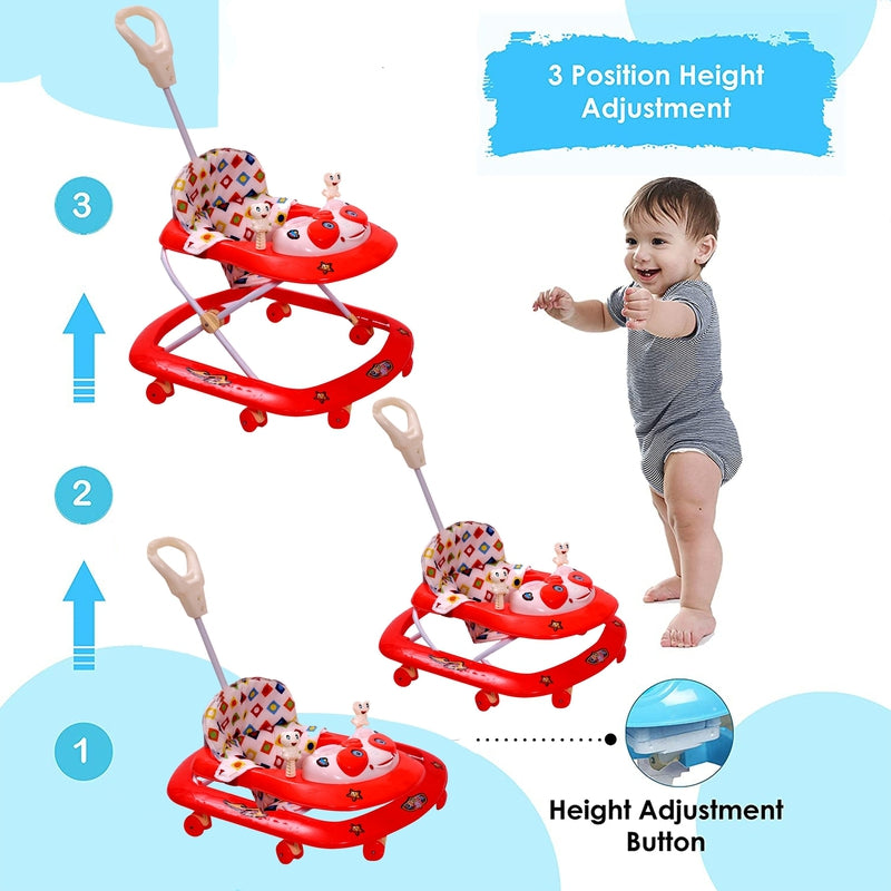 RB Jumbo Musical Activity Walker (Red)