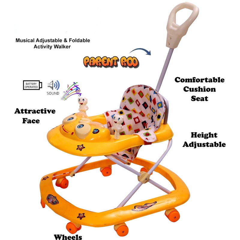 RB Jumbo Musical Activity Walker (Orange)