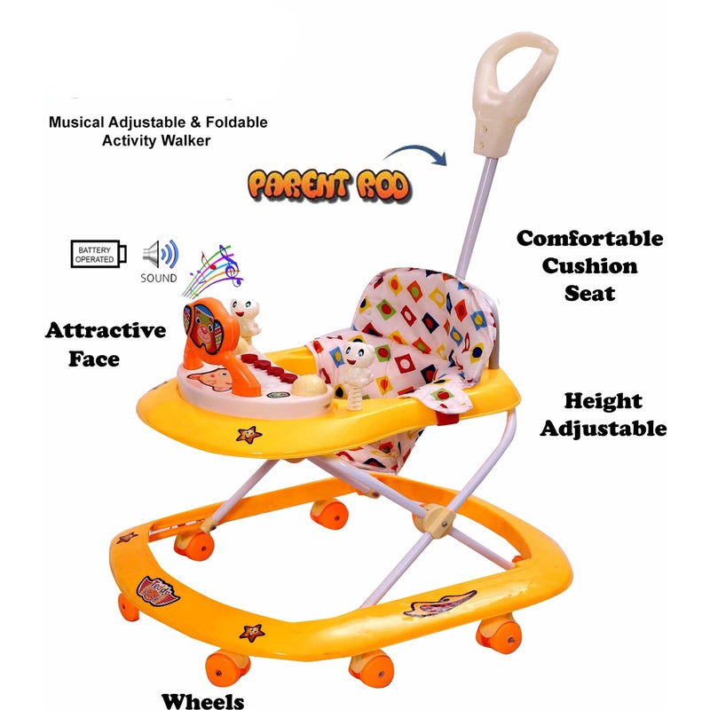 RB Teddy Musical Activity Walker (Orange)