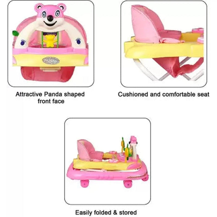 Musical Activity Walker with Light & Sound (9 Months to 1.5 Years) | COD Not Available | Pink