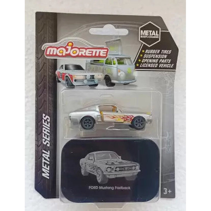 Licensed Majorette Ford Mustang Fastback (Metal Series) - Design 1