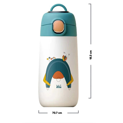 My Happy Pose Water Bottle (420ml) | Blue