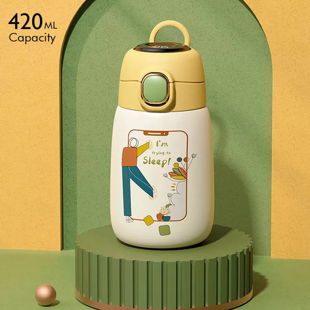 My Happy Pose Water Bottle (420ml) | Yellow