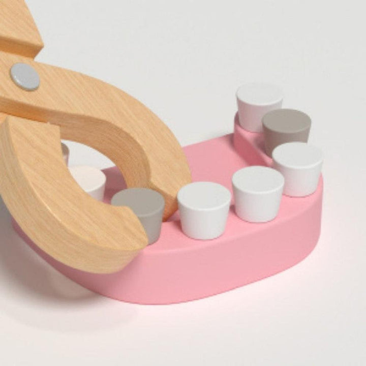 Nesta Toys 18 Pieces Wooden Little Dentist Clinic Pretend Play Set (3-7 Years)