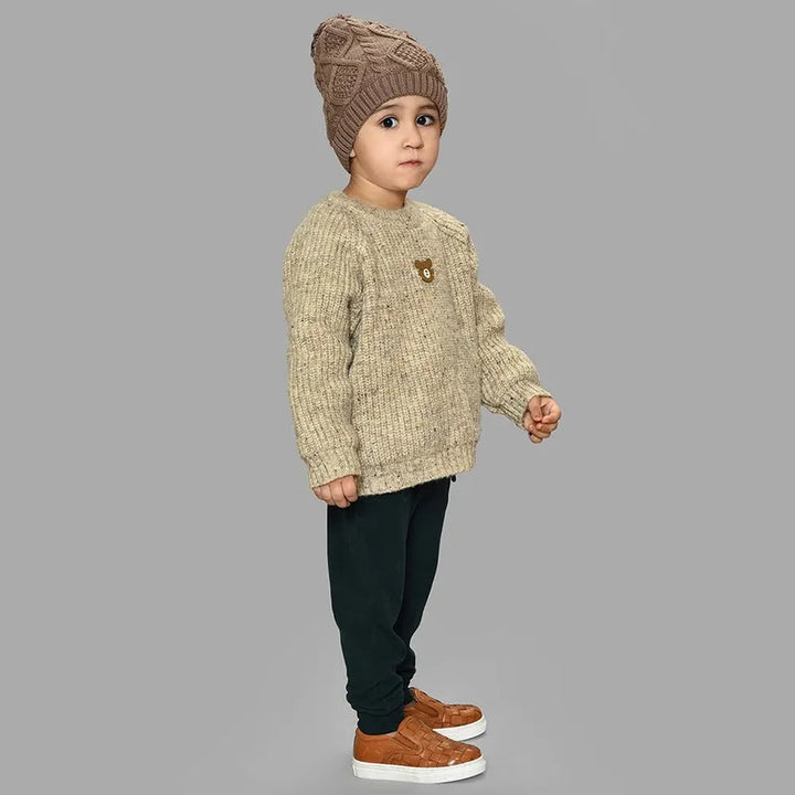 Mi Arcus Full Sleeves Sweater - Blended Chunky Knit