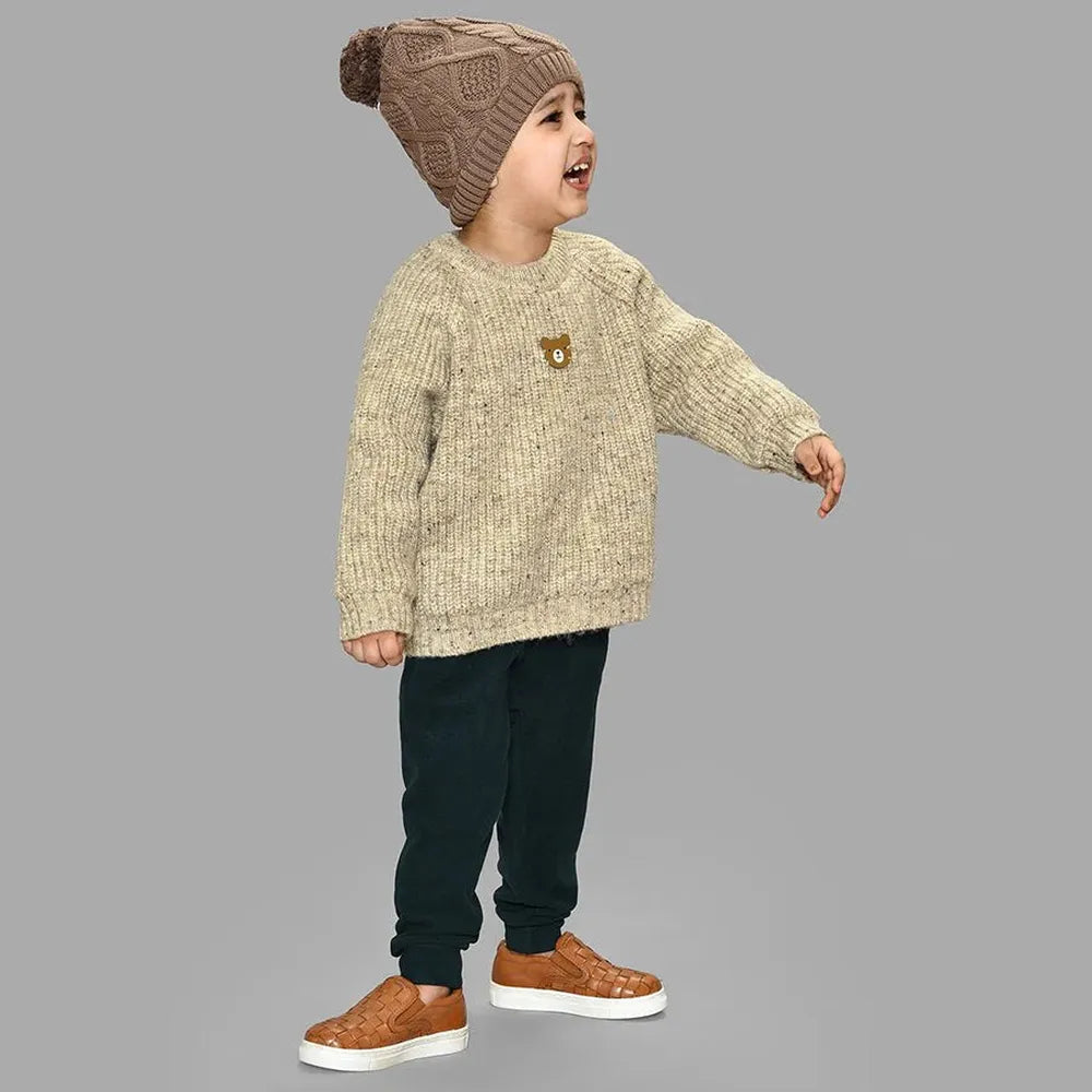 Mi Arcus Full Sleeves Sweater - Blended Chunky Knit