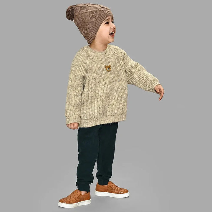 Mi Arcus Full Sleeves Sweater - Blended Chunky Knit