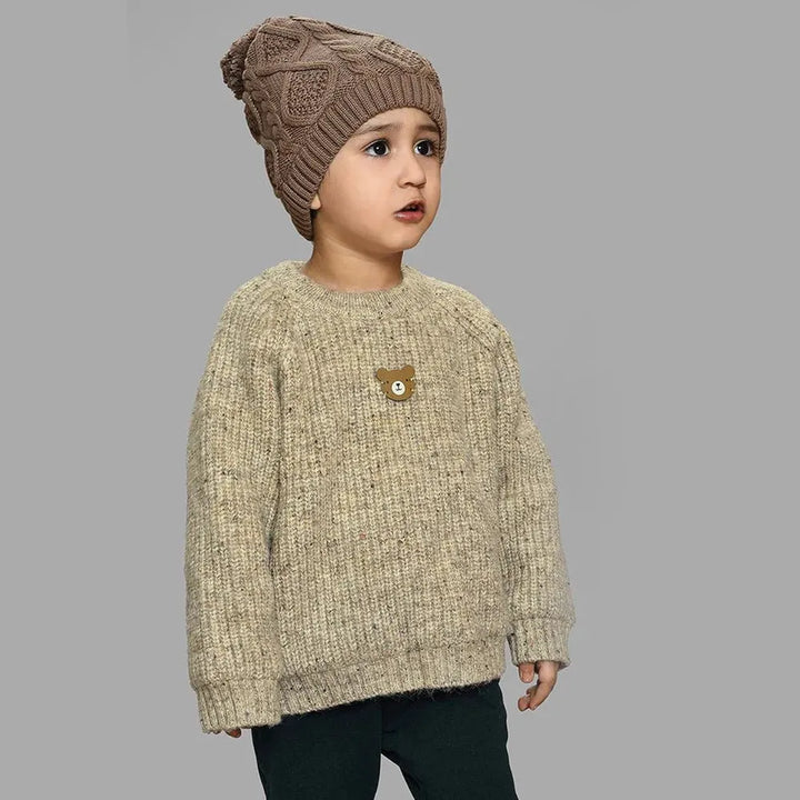 Mi Arcus Full Sleeves Sweater - Blended Chunky Knit