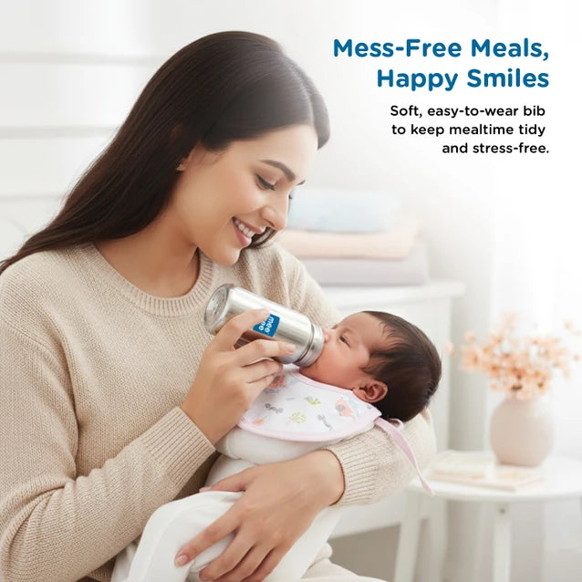 Mee Mee 8 Pieces Newborn Gift Set with Premium Packaging - 100% Cotton Interlock Theme | Pink