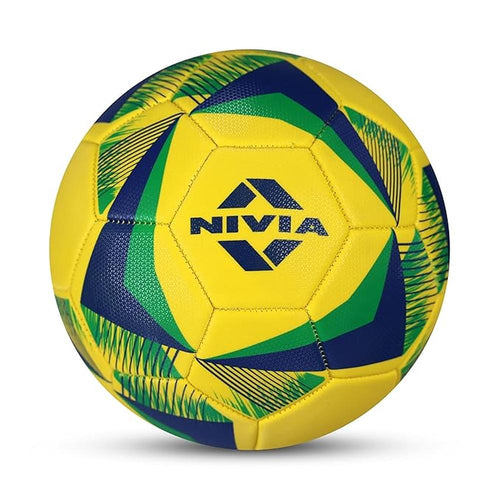 Nivia Football Size 5 Air Strike - Yellow (13 Years till Grown Ups)