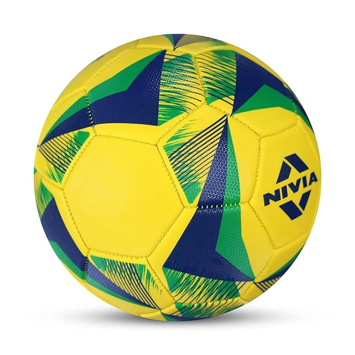 Nivia Football Size 5 Air Strike - Yellow (13 Years till Grown Ups)