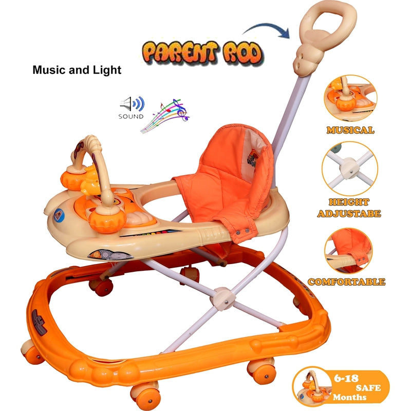 Noddy Musical Activity Walker With Parent Rod (Orange)