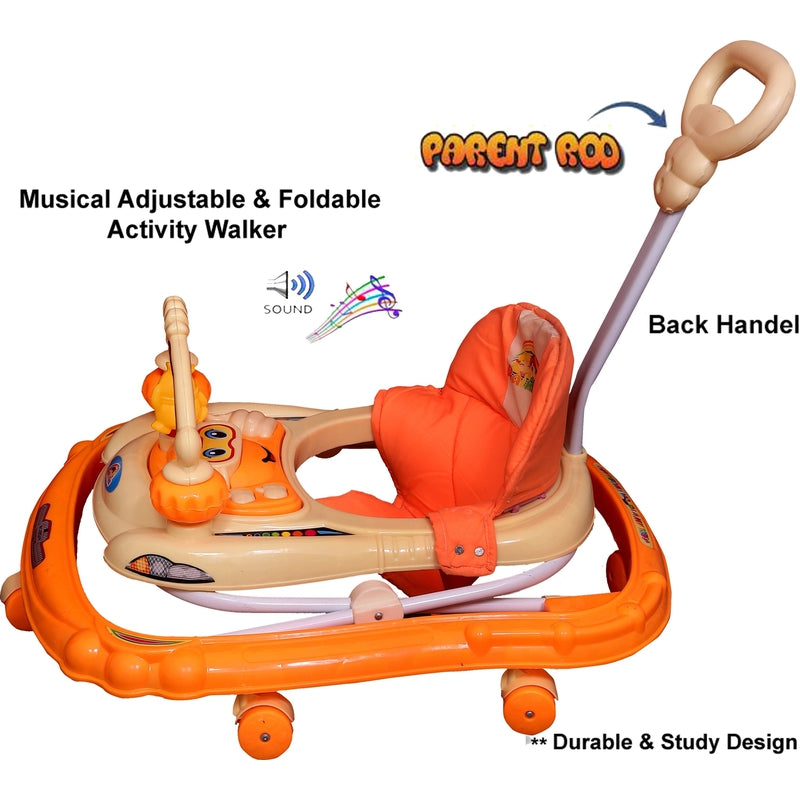 Noddy Musical Activity Walker With Parent Rod (Orange)