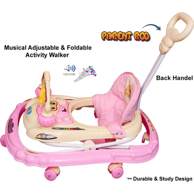 Noddy Musical Activity Walker With Parent Rod (Pink)