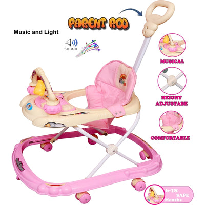 Noddy Musical Activity Walker With Parent Rod (Pink)