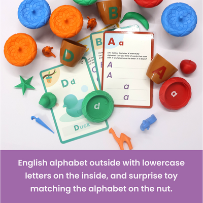 Nutty Alphabet - Preschool Learning Activity Toy