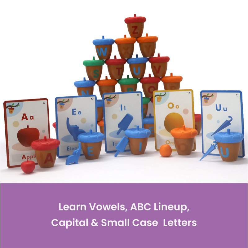 Nutty Alphabet - Preschool Learning Activity Toy