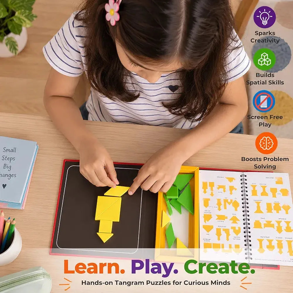 Toykraft Tangram Senior Magnetic Puzzle – Brain Booster & Cognitive Game
