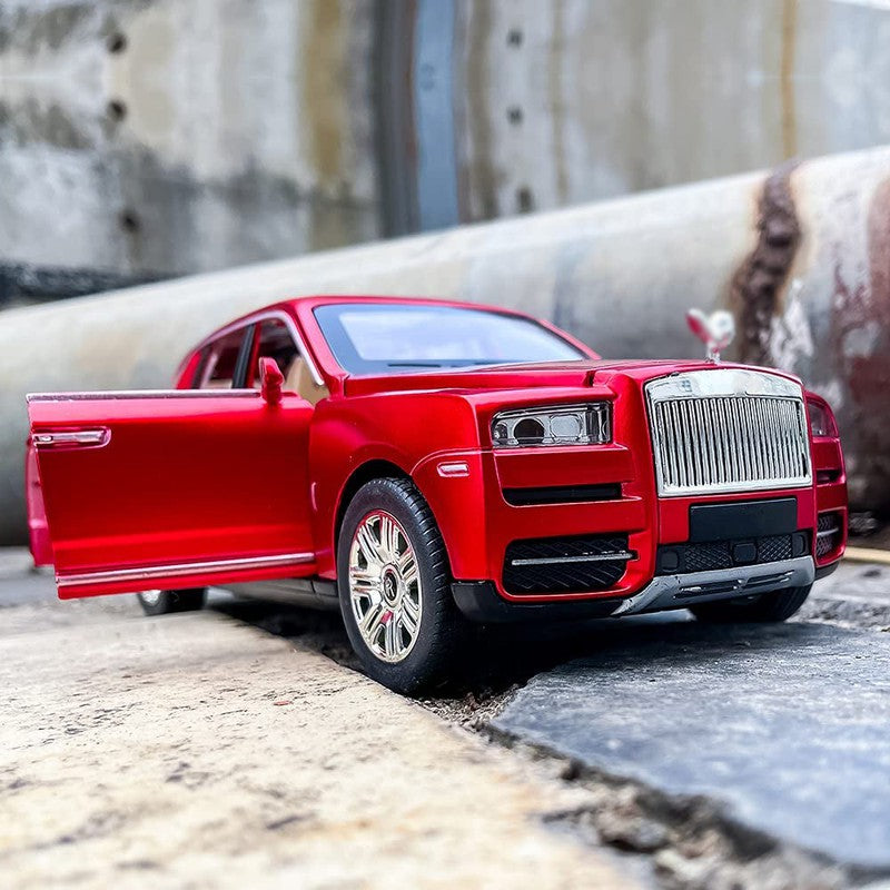 Resembling Rolls Royce Metal Car Toy With Light And Sound For Kid (Red)