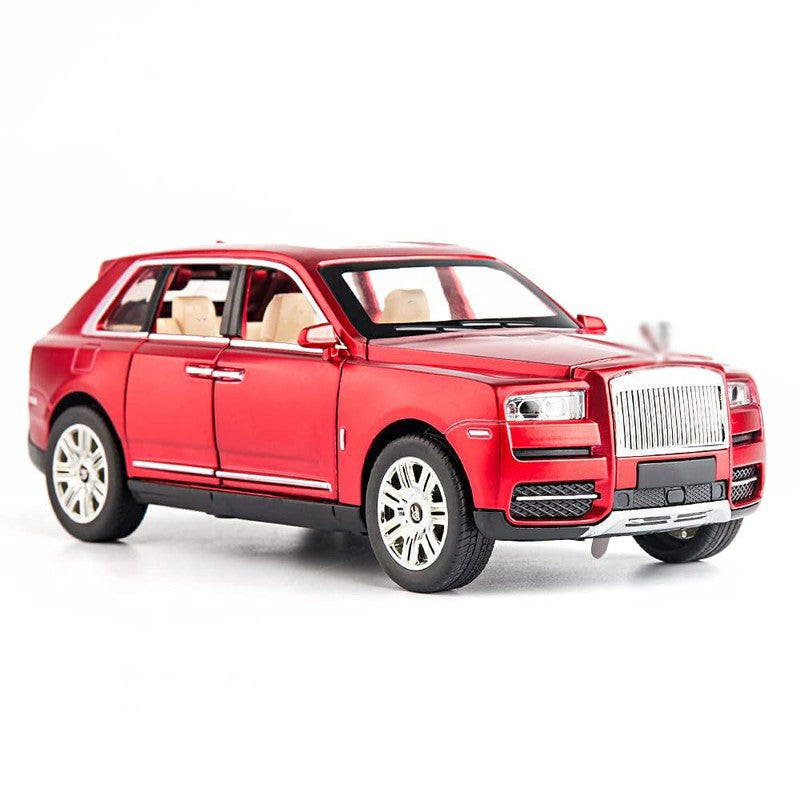 Resembling Rolls Royce Metal Car Toy With Light And Sound For Kid (Red)