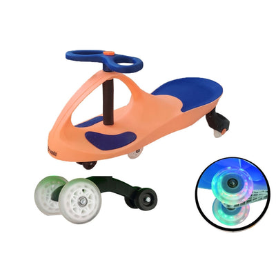 Twister Magic Push and Ride Swing Car with LED Wheels - Orange and Blue