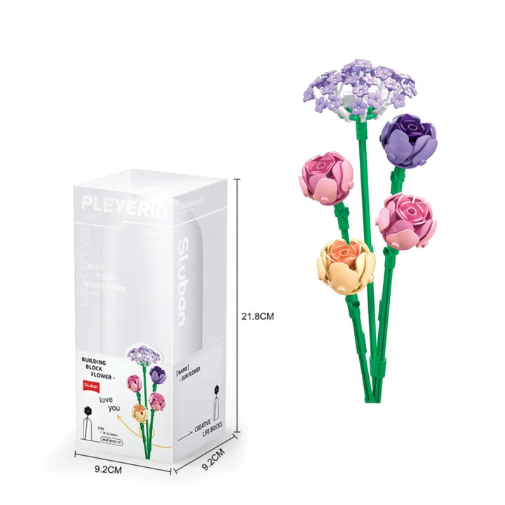 Peonies Building Blocks  Set (216 Pcs)