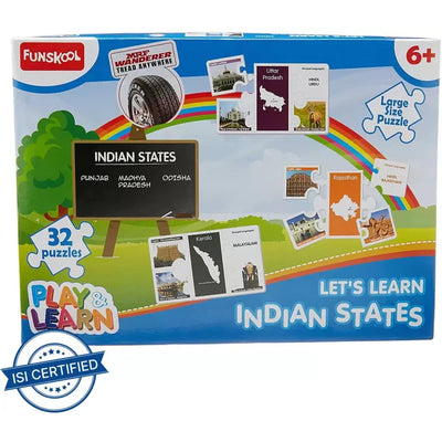 Original Funskool Play n Learn Indian States Puzzle