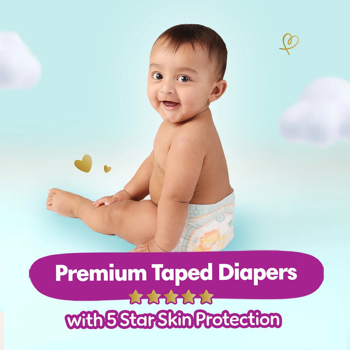 Pampers Active (Size M) Baby Diapers | 90 Pieces | 6-11 kg | Premium Taped | Adjustable Fit