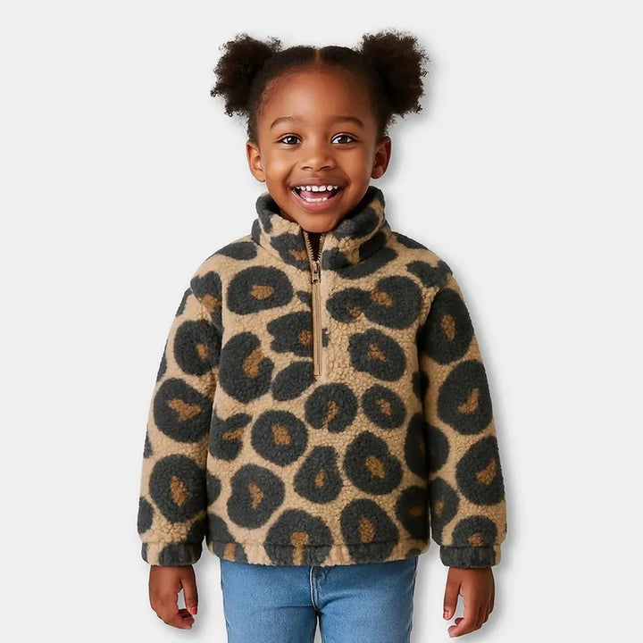 Mi Arcus Mandarin Collar Sherpa Sweatshirt - Polyester