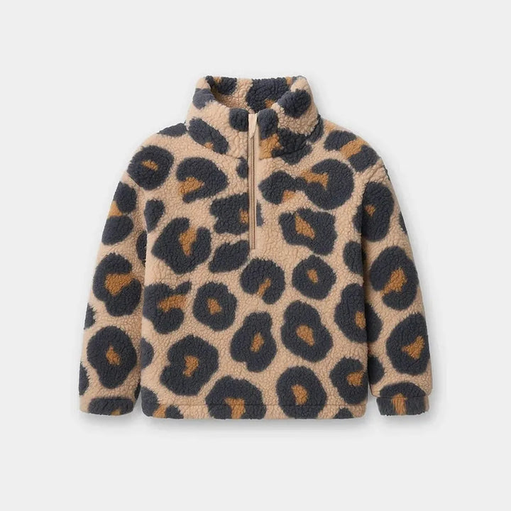 Mi Arcus Mandarin Collar Sherpa Sweatshirt - Polyester