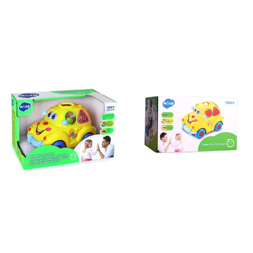 Hola Super Fun Fruit Car Toy with Shape Shorter for Kids