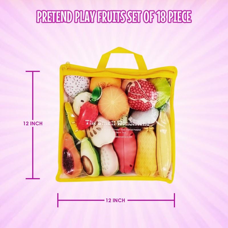 Pretend Play Fruits (18 Pieces)