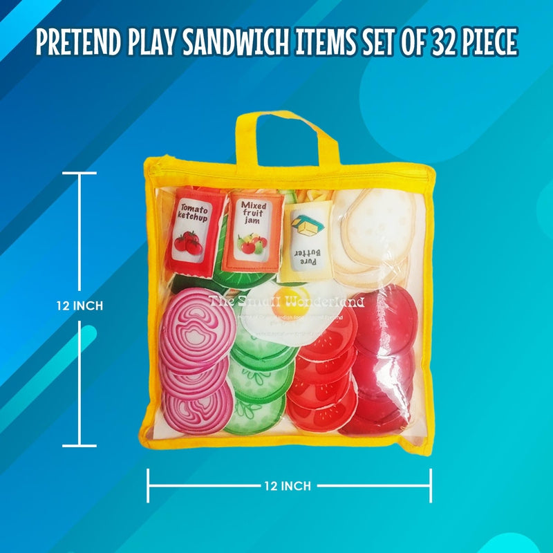 Pretend Play Sandwich Set (33 Pcs)