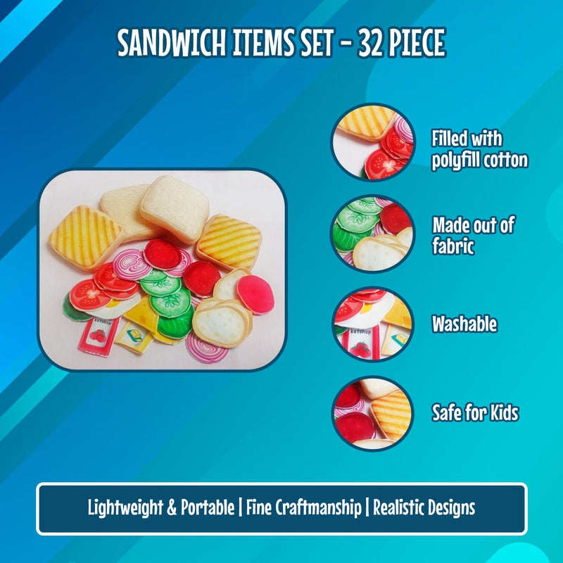 Pretend Play Sandwich Set (33 Pcs)