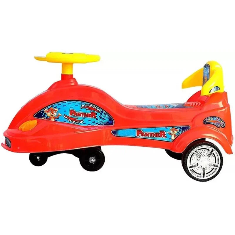 Ride-on Panther Swing Magic Car Rider with Music and Lights (Red)
