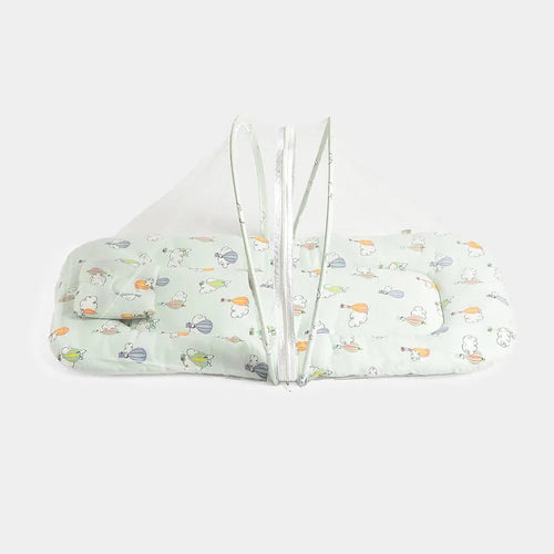 Mi Arcus Mosquito Net Mattress - Peanuts Snoopy Foam | Green