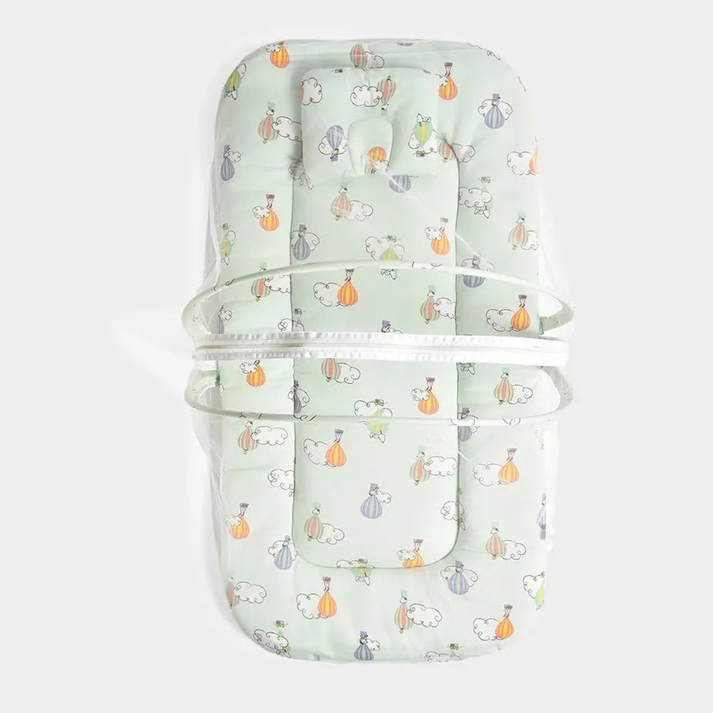 Mi Arcus Mosquito Net Mattress - Peanuts Snoopy Foam | Green