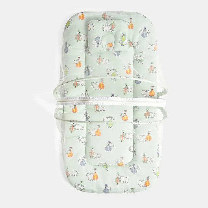 Mi Arcus Mosquito Net Mattress - Peanuts Snoopy Foam | Green