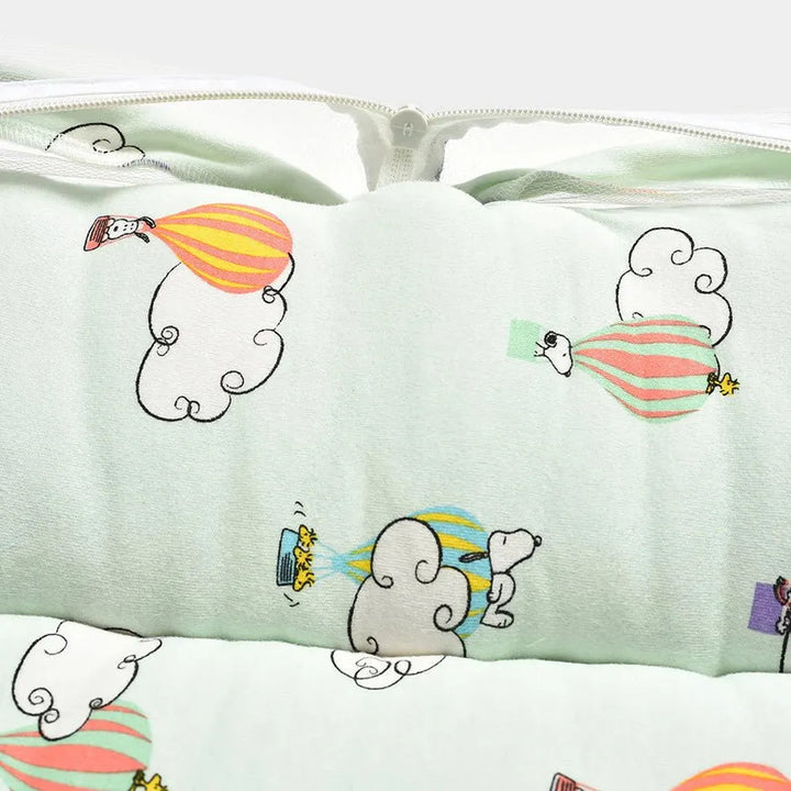 Mi Arcus Mosquito Net Mattress - Peanuts Snoopy Foam | Green