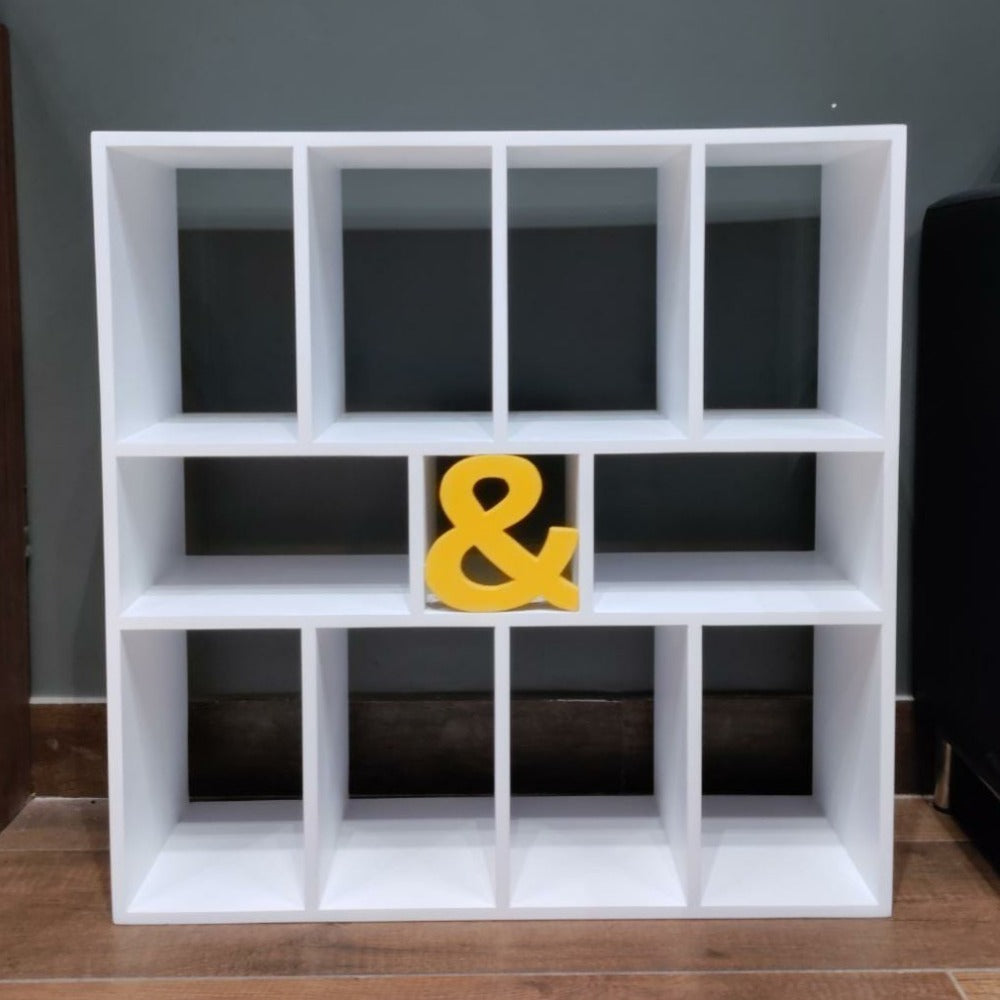 Wooden Book Shelf with 10 Compartments (COD Not Available)