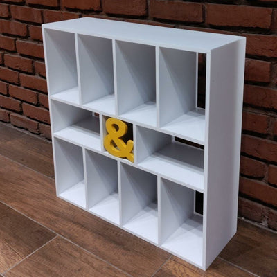 Wooden Book Shelf with 10 Compartments (COD Not Available)