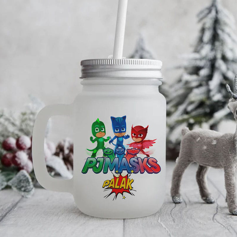 Personalised Frosted Mason Jar - (COD not Available)