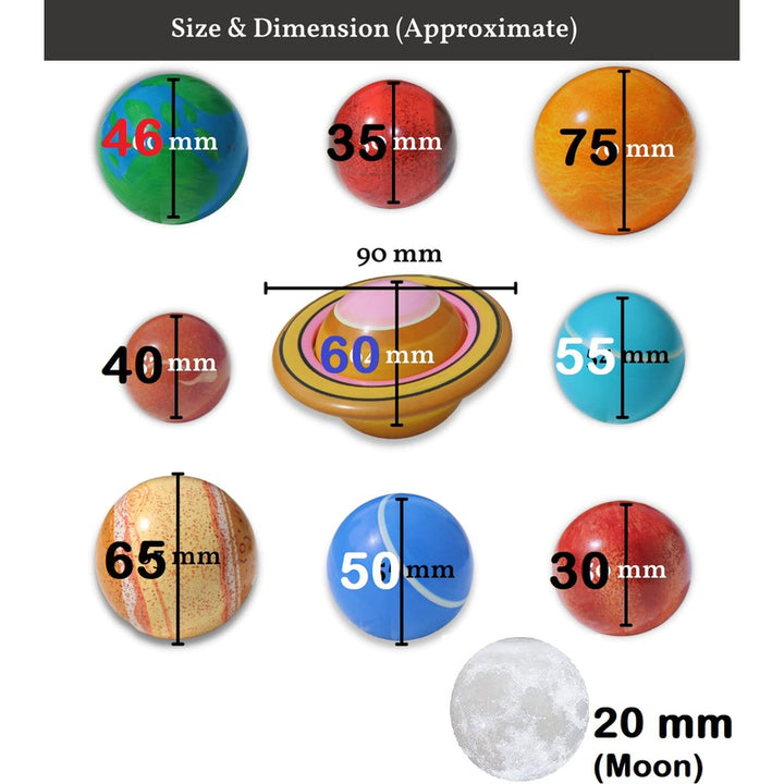 Wooden Galaxy Board Planet Set