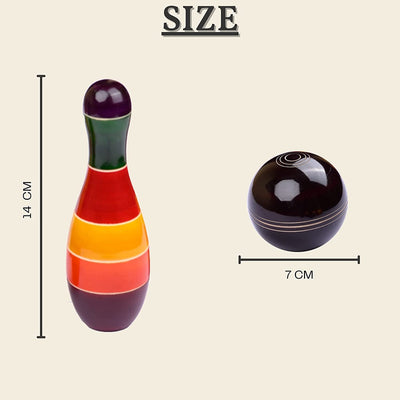 Wooden Bowling Pin toy Special Edition Toy for Kids Vegetable Colored safe