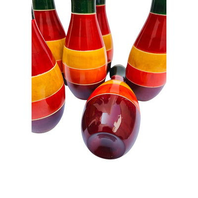 Wooden Bowling Pin toy Special Edition Toy for Kids Vegetable Colored safe