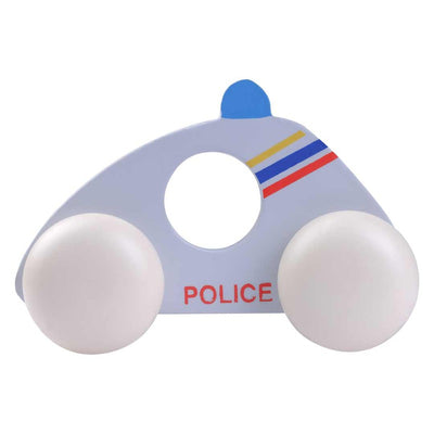 Wooden Police Car Vehicle Toy