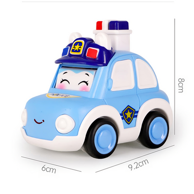 Press and Go Police Wagon and Ambulance Toy - Assorted Color (Pack of 2)