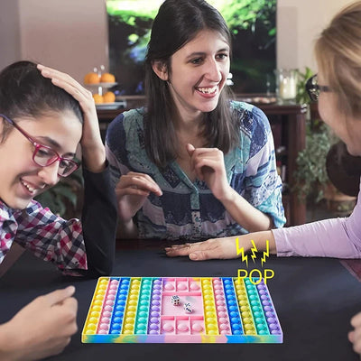 Rainbow Chess Board Bubble Pop Fidget Toy