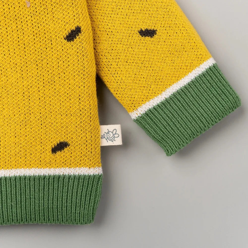 Beelittle Citrus Melon Organic Cotton Sweater