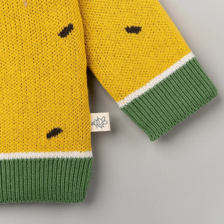 Beelittle Citrus Melon Organic Cotton Sweater